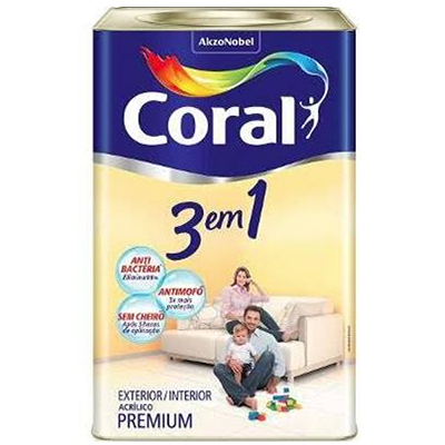 Tinta Acrílica 3 em 1 – Coral